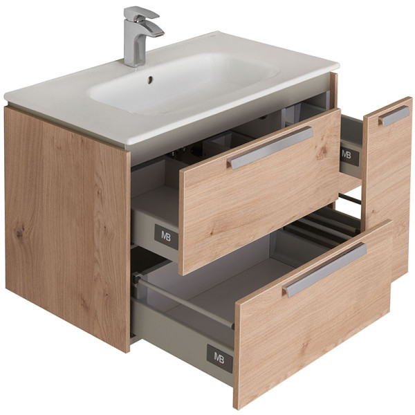 Тумба подвесная Roca Lago 80x44,8x49 светлый дуб (857296444) Тумба подвесная Roca Lago 80x44,8x49 светлый дуб (857296444)