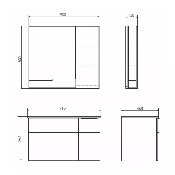 Тумба подвесная Comforty Варна 900x150x800 дуб сонома (00-00009919) Тумба подвесная Comforty Варна 900x150x800 дуб сонома (00-00009919)