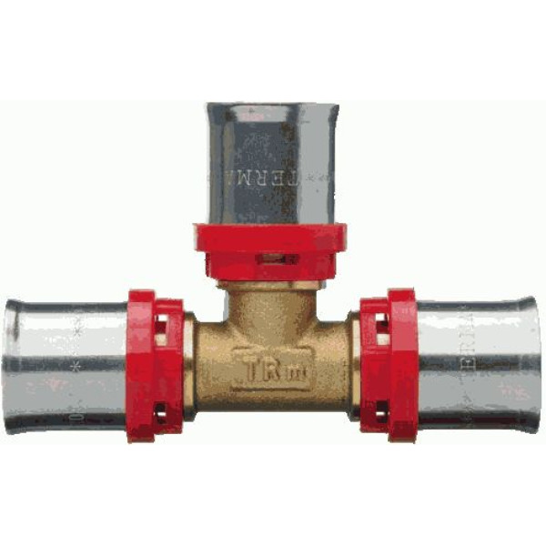 Тройник 20*20*20 TeRma (пресс, латунь) (02410) Тройник 20*20*20 TeRma (пресс, латунь) (02410)