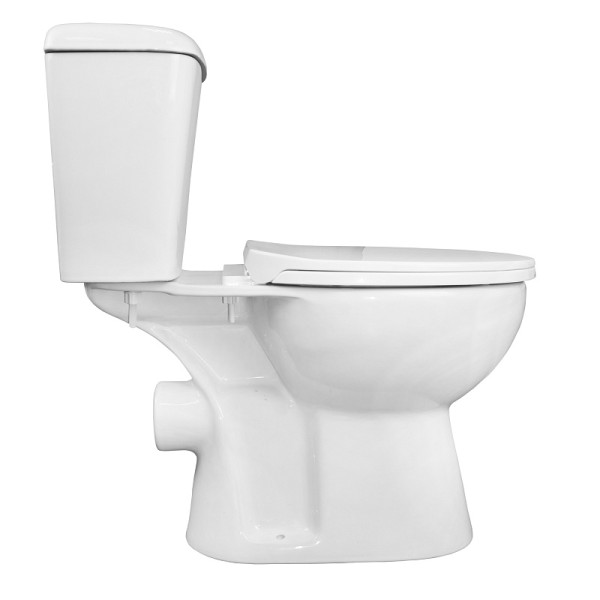 Унитаз напольный Loranto Lino 36х67х72 с сиденьем микролифт soft close белый (CS-CT8812)