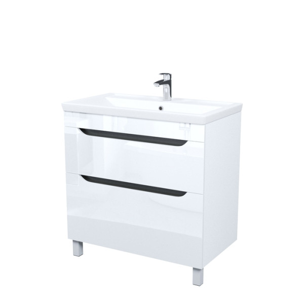 Тумба напольная Iddis Ray 80 см белый подходит умыв. 4078000i28 (RAY80WFi95)