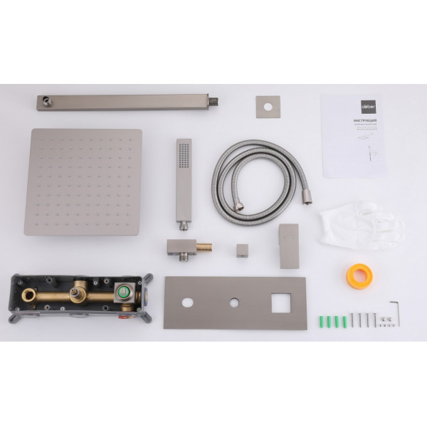 Душевая система Abber Daheim  сатин (AF8218SP)