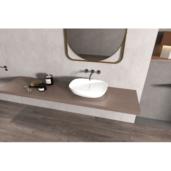 Раковина накладная Stein (белый матовый)