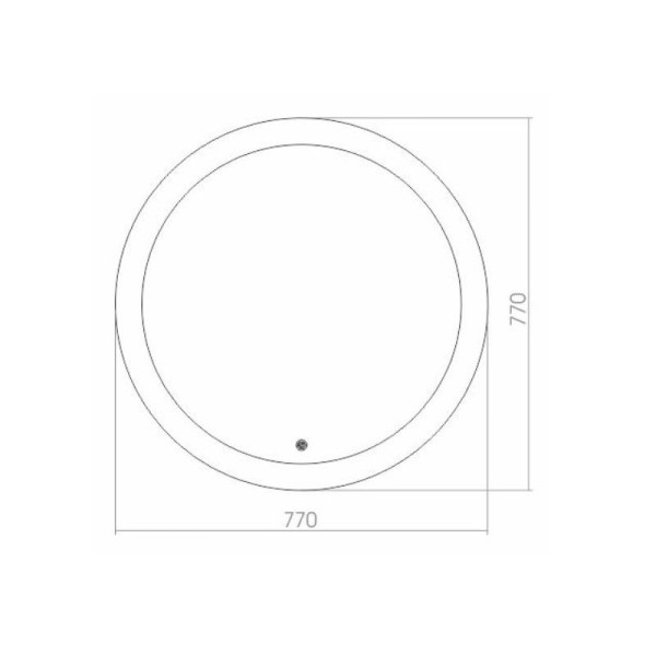 Зеркало Azario Перла круглое, c подсветкой и диммером, сенсорный выключатель (ФР-00000847) Зеркало Azario Перла круглое, c подсветкой и диммером, сенсорный выключатель (ФР-00000847)