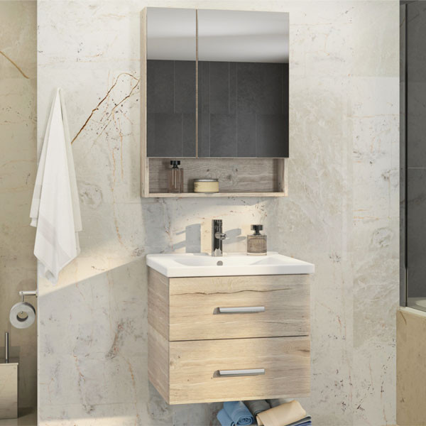 Тумба подвесная Comforty Палермо 600x540x450 белый глянцевый с раковиной (00-00001525) Тумба подвесная Comforty Палермо 600x540x450 белый глянцевый с раковиной (00-00001525)