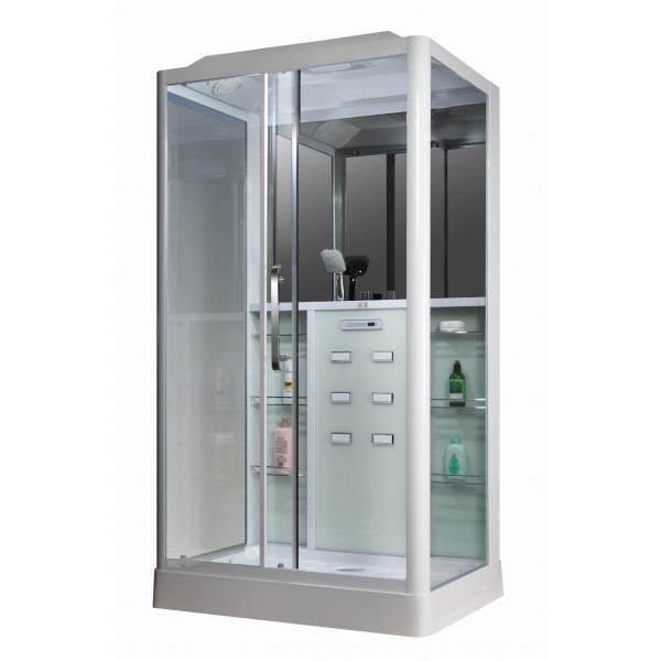 Душевая кабина Loranto Selak 150x90 стекло прозрачное, профиль белый (00054491)