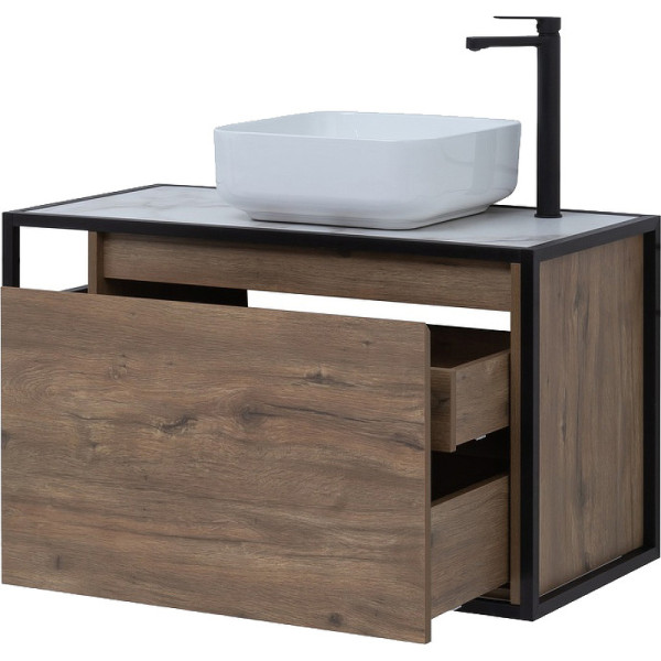 Тумба подвесная Aquanet Nova Lite Loft 90 R дуб рустикальный (261659)