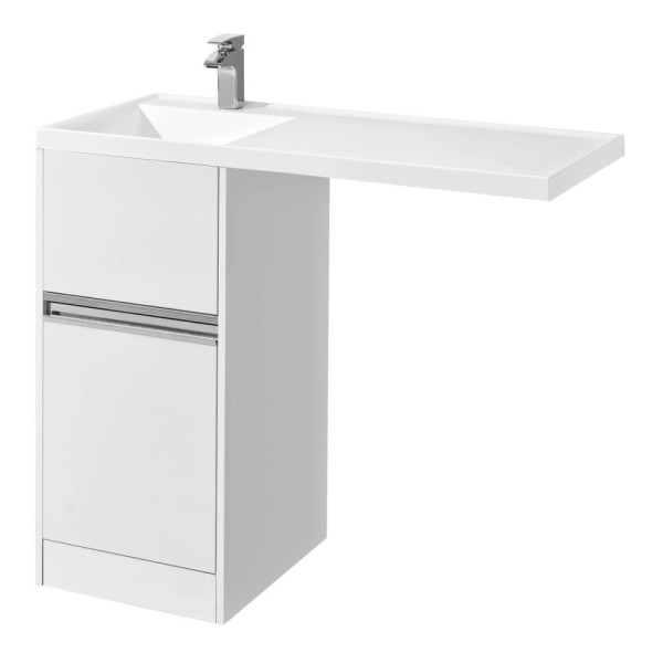 Тумба-умывальник Aquaton Лондри 40/1A72833KLH01L Раковина Лондри 105 левая, бел. (1A2360K1LH010)