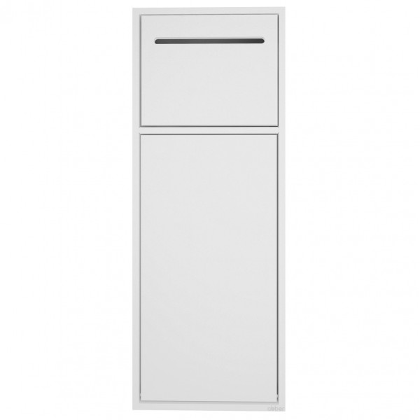Ниша настенная скрытая Abber Nischen 23x13x60 с корзиной и бумагодержателем, белая матовая (AN3008MW) Ниша настенная скрытая Abber Nischen 23x13x60 с корзиной и бумагодержателем, белая матовая (AN3008MW)