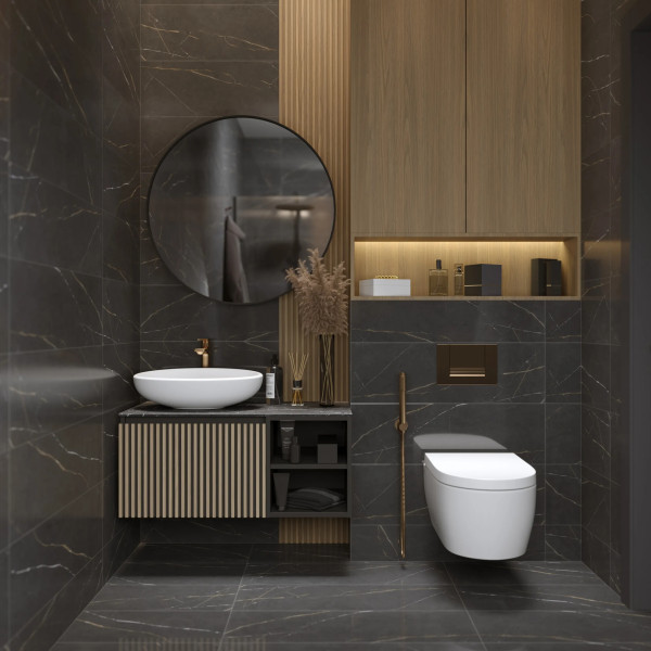 Тумба подвесная 1Marka Rail 900x450x400 серый (Ц0000024982)