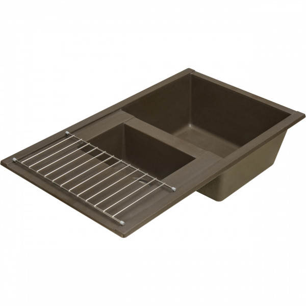 Мойка для кухни врезная Aquaton Делия 87 510x870x218 кофе (1.A716.2.32D.E28.0) Мойка для кухни врезная Aquaton Делия 87 510x870x218 кофе (1.A716.2.32D.E28.0)
