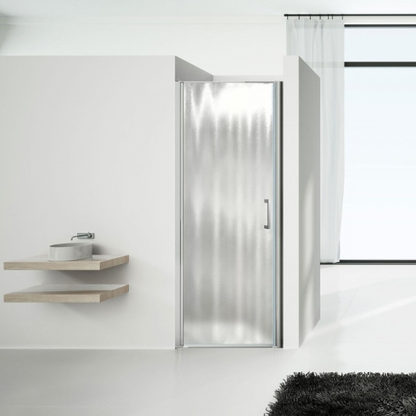 Душевая дверь Vincea Orta 800х1900 стекло шиншилла, профиль хром (VPP-1O800CH-L)