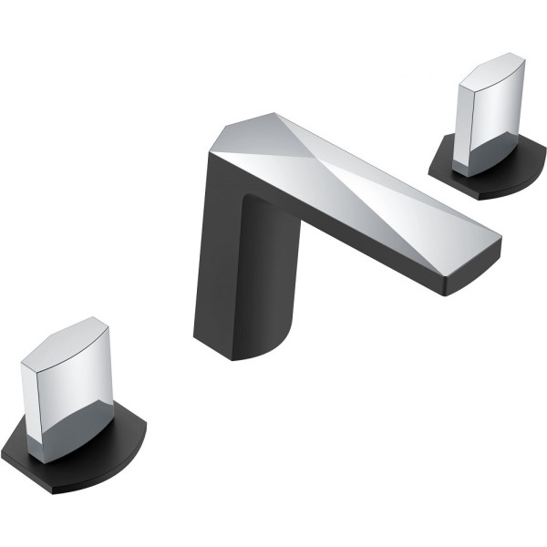 Смеситель для раковины Boheme Venturo Черный (150-BCR-ICE)