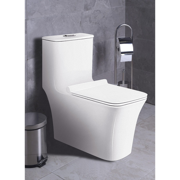 Унитаз напольный Azario Stoun 405x750x780 с сиденьем с микролифтом белый (AZ-1109)