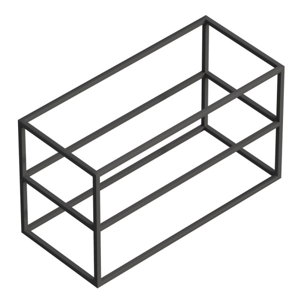 Металлический двухъярусный сварной каркас под раковину Cezares Cadro 100х46х58 (CADRO-100/46/58-2C-SO-MET-ST)