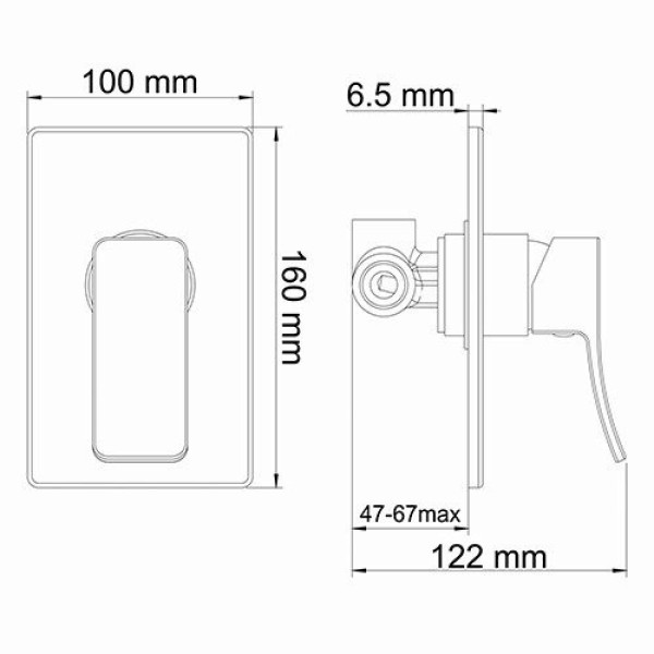 Смеситель для душа WasserKRAFT Aller (10651) Смеситель для душа WasserKRAFT Aller (10651)