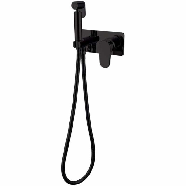 Смеситель с гигиеническим душем Boheme Spectre черный матовый (457-B) Смеситель с гигиеническим душем Boheme Spectre черный матовый (457-B)
