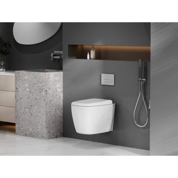 Унитаз подвесной Abber Bequem 360x520x350 белый (AC1217) Унитаз подвесной Abber Bequem 360x520x350 белый (AC1217)