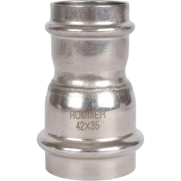 Муфта переходная 42х35 Rommer из нержавеющей стали (пресс) (RSS-0018-004235)