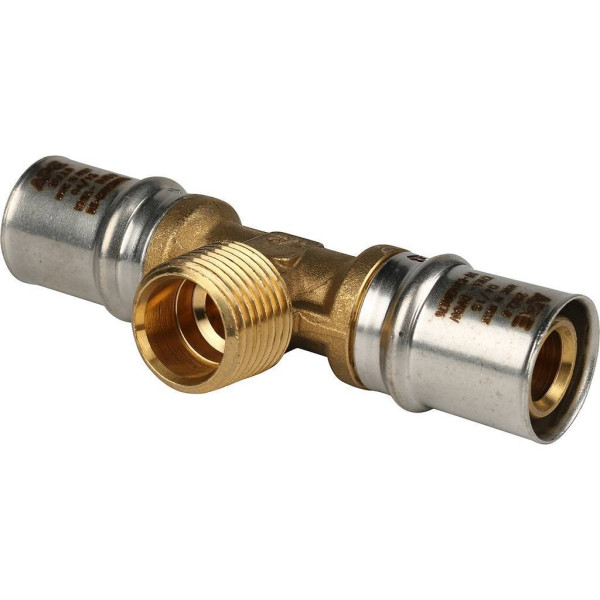 Тройник 20x1/2"Нx20 Stout (пресс) (SFP-0008-201220)