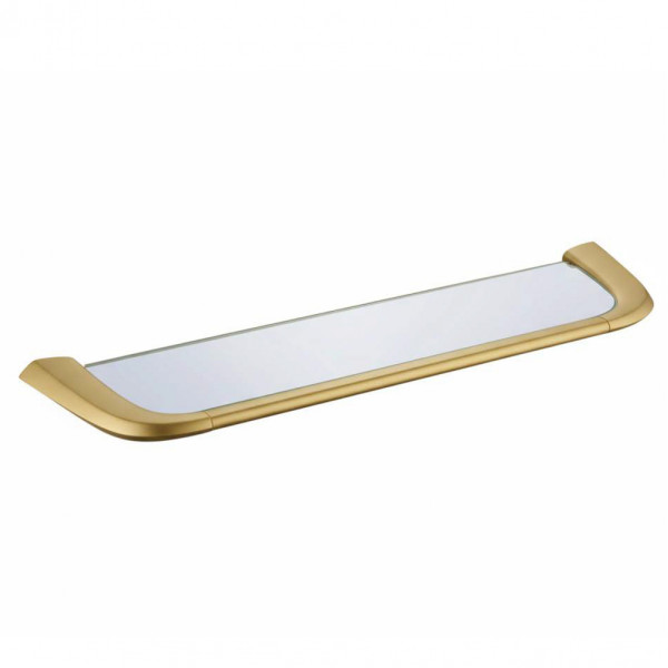 Полка стеклянная Abber Nord золото матовое (AA1555G) Полка стеклянная Abber Nord золото матовое (AA1555G)