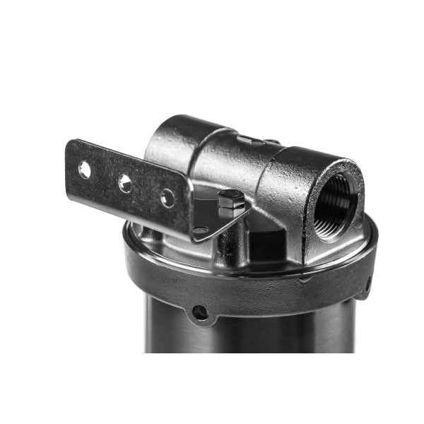 Фильтр колбовый Гейзер HS 3/4" 10SL со сливом (нержавеющая сталь, для холодной и горячей воды) (50574) Фильтр колбовый Гейзер HS 3/4" 10SL со сливом (нержавеющая сталь, для холодной и горячей воды) (50574)