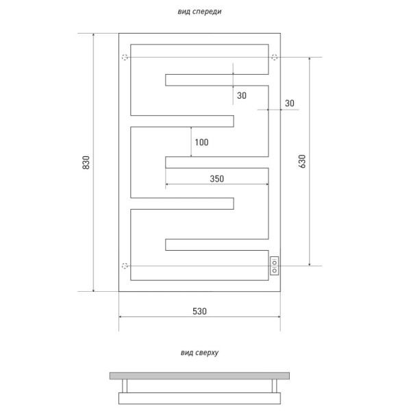 Полотенцесушитель электрический Melodia Aria Electro Ferrum 500х800 П7 cухой ТЭН 115Вт встр.диммер черный (MTRAEF5080bk) Полотенцесушитель электрический Melodia Aria Electro Ferrum 500х800 П7 cухой ТЭН 115Вт встр.диммер черный (MTRAEF5080bk)