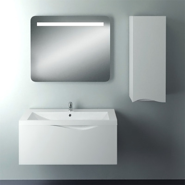 Пенал подвесной 1Marka Этюд 350*300*900 белый (У25502)