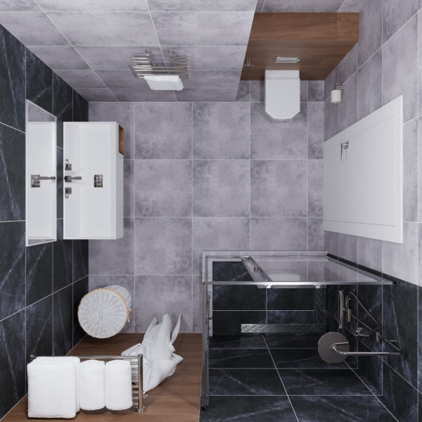 Душевой уголок Triton Вента-хром 120x90  стекло прозрачное, профиль хром (DK441)