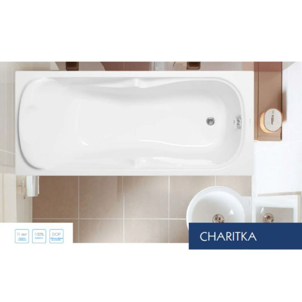 Ванна акриловая VagnerPlast Charitka 170 170х75х45 (VPBA170CHA2X-04)