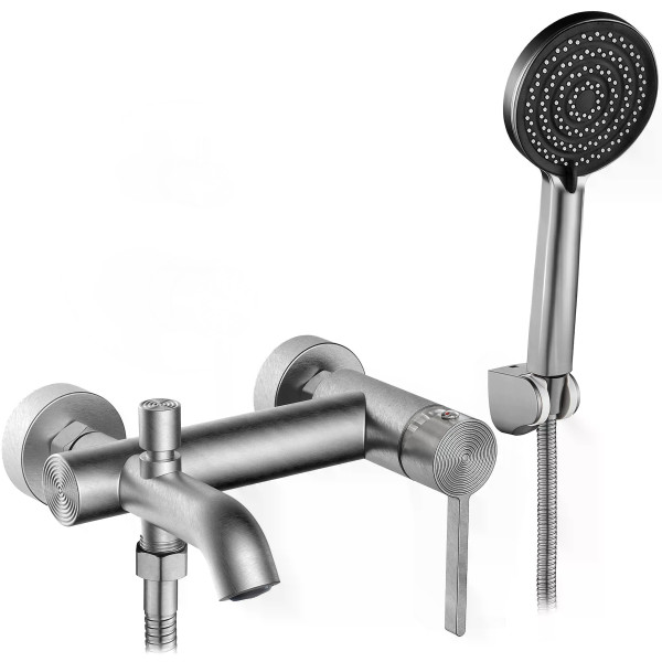 Смеситель для раковины Rea Foster с душевым комплектом никель (REA-B6326) Смеситель для раковины Rea Foster с душевым комплектом никель (REA-B6326)