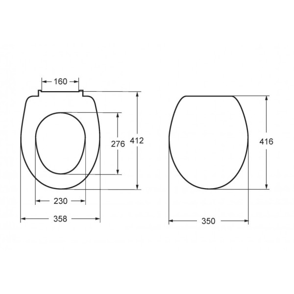 Сиденье для унитаза Jika Zeta 358x416 белый (8.9039.6.000.063.1)