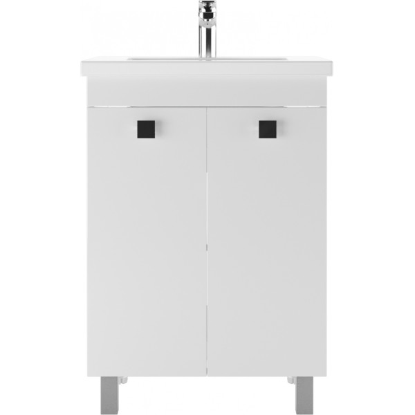 Тумба под умывальник Como 60 Мега без ящика Айсберг Домино (DM4610T)