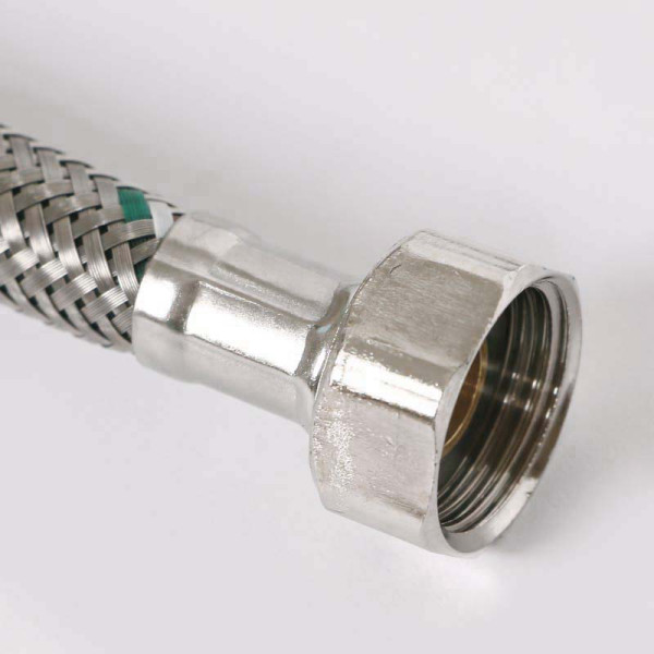 Подводка гибкая Uni-Fitt 2000 мм 1/2" ВВ DN 8 оплётка из нерж. стали (500S2020) Подводка гибкая Uni-Fitt 2000 мм 1/2" ВВ DN 8 оплётка из нерж. стали (500S2020)