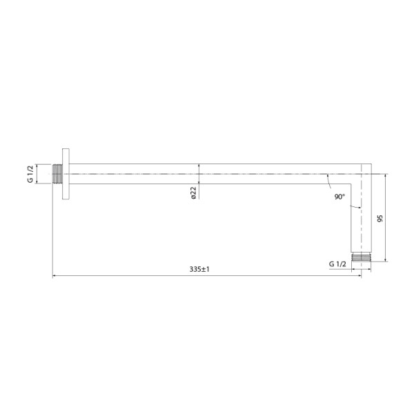 Кронштейн для верхнего душа Iddis Optima Home хром (001SB33i61)