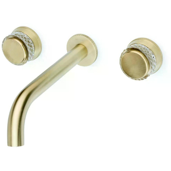 Смеситель для раковины на 3 отв.Boheme AURA MG (золото-матовый) (152-2-MG-A)