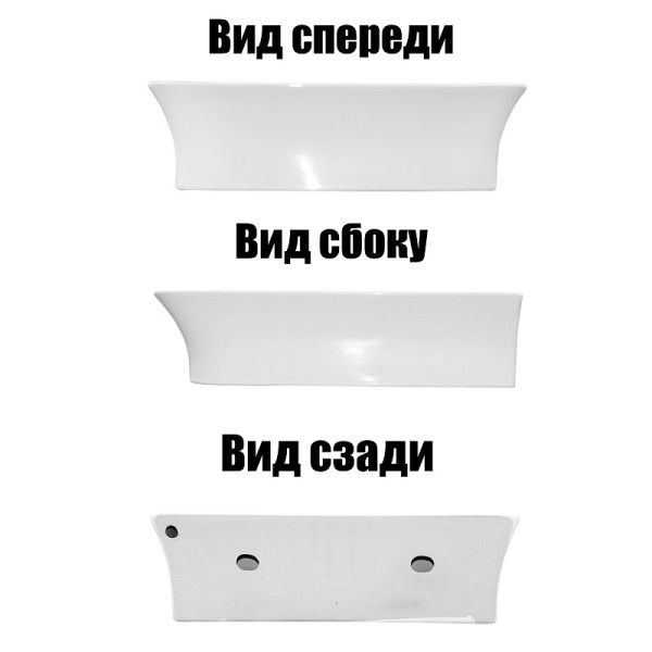 Раковина накладная Azario 41x41x12,5 белая (AZ-2257)