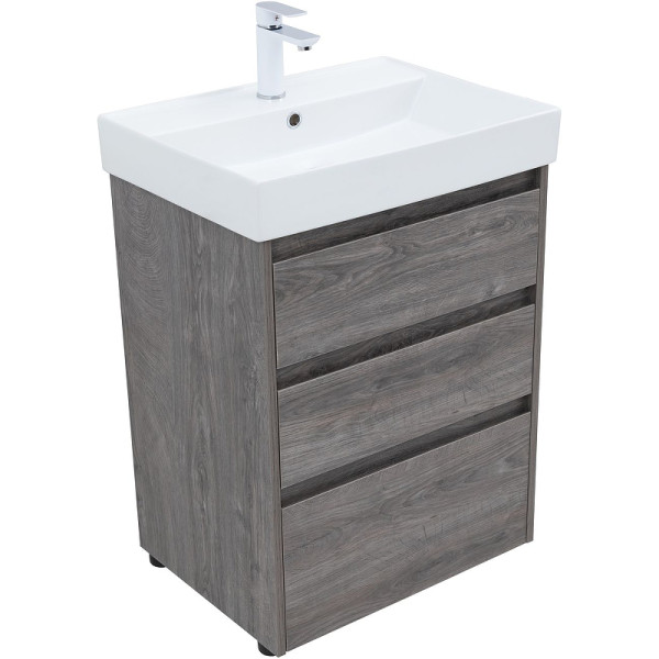 Тумба напольная Aquanet Nova Lite 60 дуб рошелье (3 ящика) (00302470) Тумба напольная Aquanet Nova Lite 60 дуб рошелье (3 ящика) (00302470)