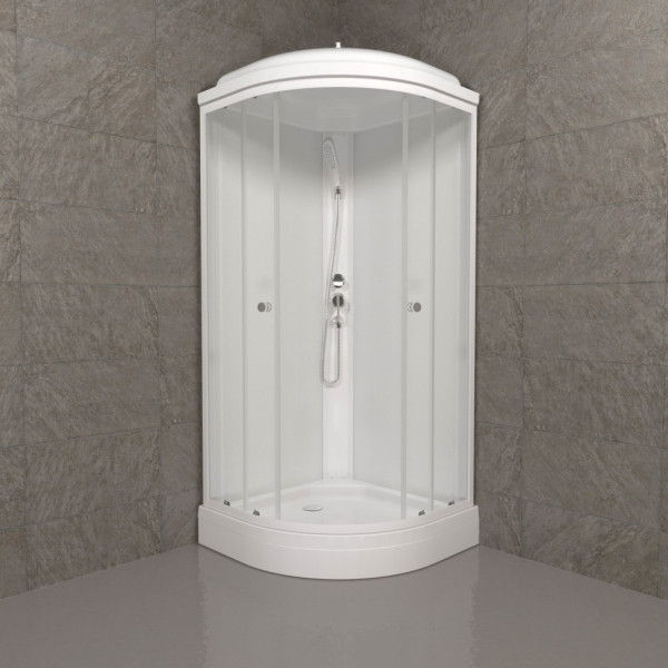 Душевая кабинаTriton Экстра 880x880 стекло прозрачное, профиль белый (DK351)