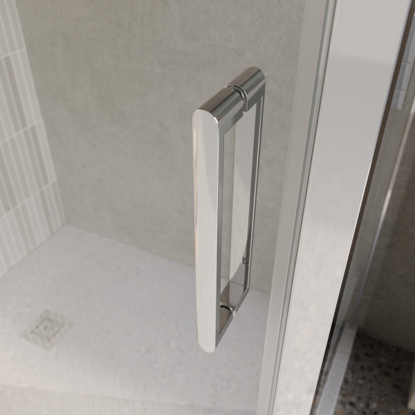 Душевой уголок BelBagno Luce 120x100x195 стекло прозрачное, профиль хром (LUCE-AH-1-120/100-C-Cr)