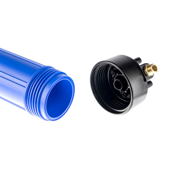 Фильтр колбовый Гейзер 1/2" 20SL (синий, для холодной воды) (50519) Фильтр колбовый Гейзер 1/2" 20SL (синий, для холодной воды) (50519)