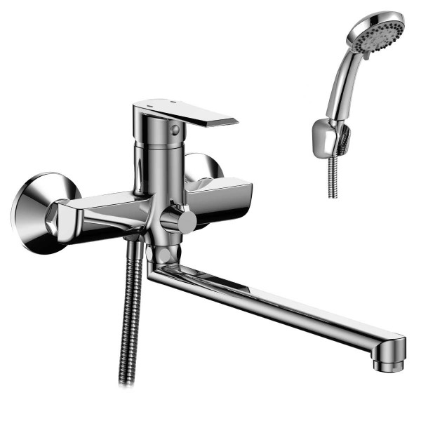 Смеситель для ванны и душа Rossinka RS28-33 с душевым комплектом (RS28-33)