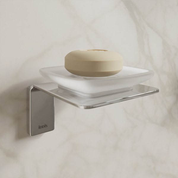 Мыльница матовое стекло сплав металлов Slide хром Iddis (SLISCG0i42) Мыльница матовое стекло сплав металлов Slide хром Iddis (SLISCG0i42)