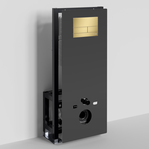 Инсталляция для унитаза WasserKRAFT Glan с клавишей смыва матовое золото (66TLT.010.ME.BL.MG04)