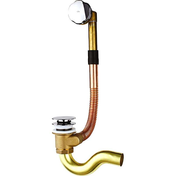 Обвязка для ванны полуавтомат 8004 хром Timo (8004/00)