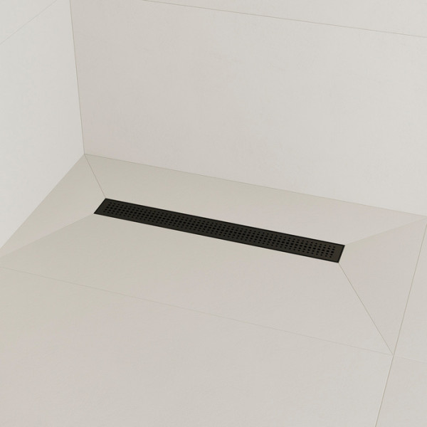 Лоток душевой 600 мм сифон 360 комбинированный затвор перфорированная решетка черный Iddis (975B6BL20DZ)