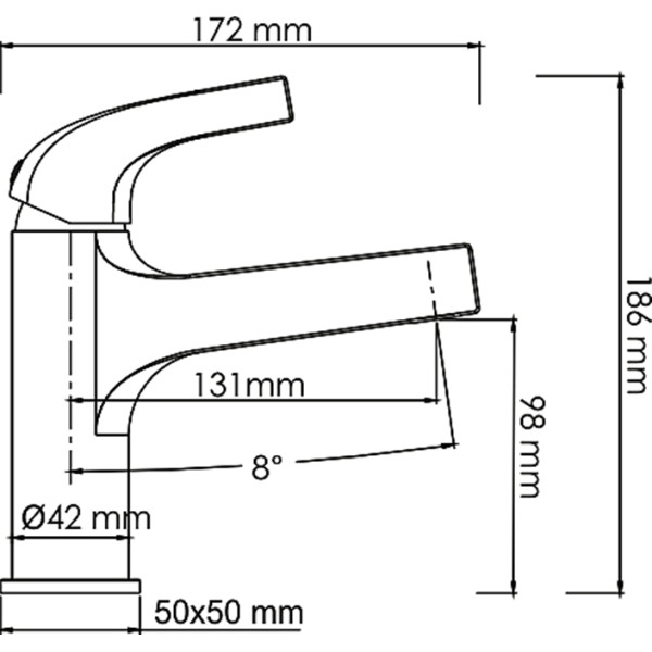 Смеситель для раковины WasserKRAFT Sauer золотой глянцевый (7103)