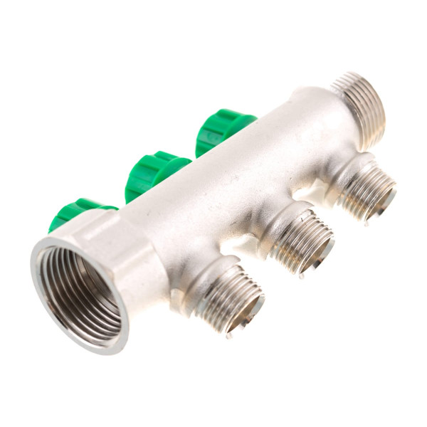 Коллектор 3 отв. регулируемый 1"*1/2(16) Kromwell (никель) (EU.ST3078285 3x1x12_k) Коллектор 3 отв. регулируемый 1"*1/2(16) Kromwell (никель) (EU.ST3078285 3x1x12_k)