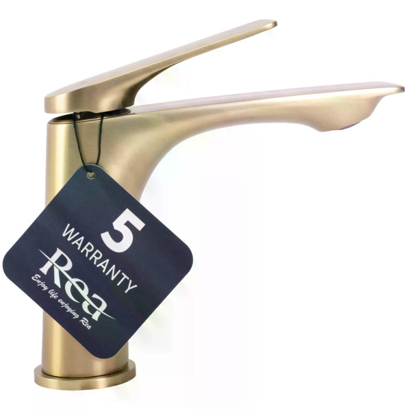 Смеситель для раковины Rea Avalon золото матовое (REA-B2703) Смеситель для раковины Rea Avalon золото матовое (REA-B2703)