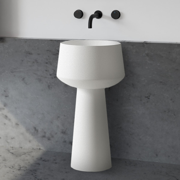 Раковина напольная Abber Stein 500x500 белый матовый (AS2508) Раковина напольная Abber Stein 500x500 белый матовый (AS2508)